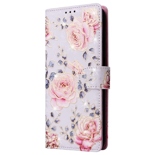 Till Samsung Galaxy A35 Plånboksfodral Blommor multifärg