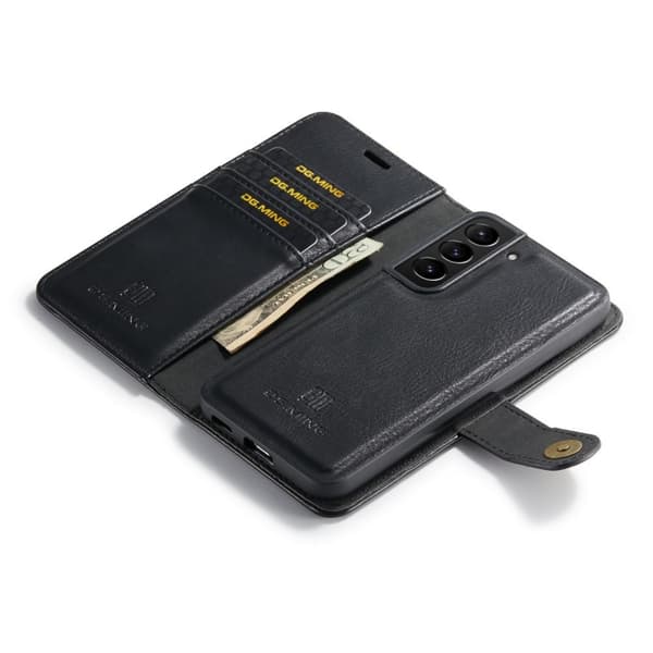 Samsung Galaxy S22+ 5G DG.MING Split Skinn 2 i 1 Lommebok - deksel Black