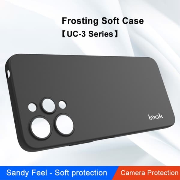 IMAK UC - 3 Series TPU bakdekselveske til Xiaomi Redmi 12 Black