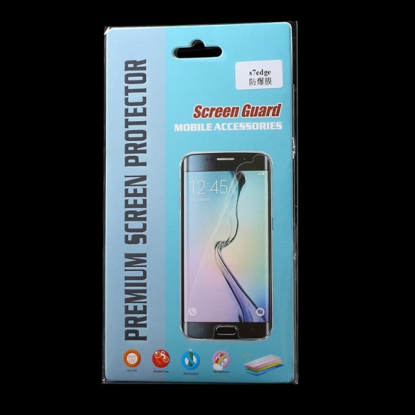 Näytön suojakalvo Samsung Galaxy S7 Edgelle Transparent