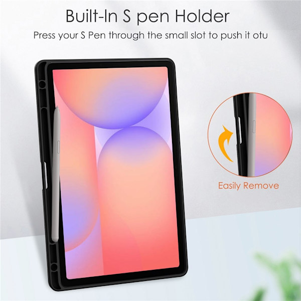 Til Samsung Galaxy Tab S10 Lite Etui Tablet Cover – Sort Black