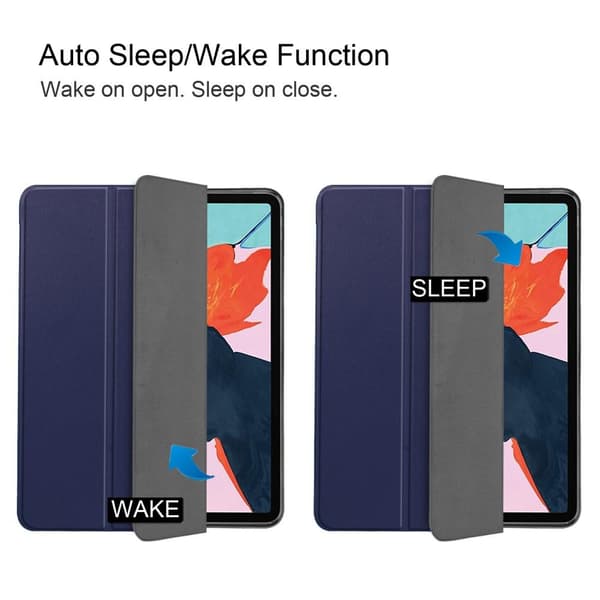 Apple iPad Air (2020) (2022) Slim fit tri - fold fodral - Mörk Blå Blå