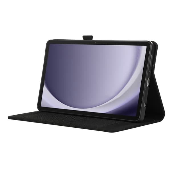 Etui for Samsung Galaxy Tab A9+ Tablet med stofftekstur, folio og stativ Black