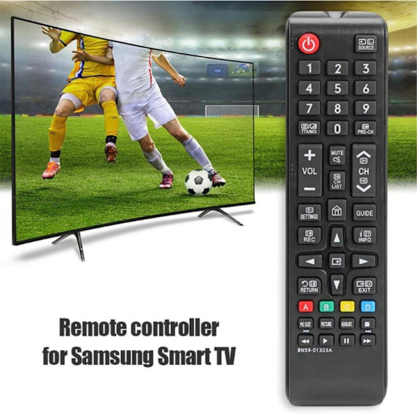 Television kaukosäädin Korvaa BN59-01303A Samsung TV:lle Black