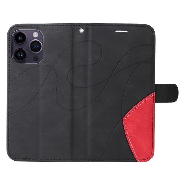 Til iPhone 15 Pro Max KT Series - 1 Dobbeltfarvet etui Black