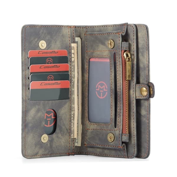 iPhone 11 CASEME Split Lompakkokotelo - Harmaa Grey