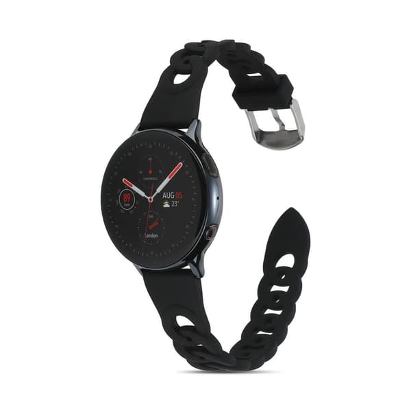 Samsung Galaxy Watch5 40mm/44mm/Watch5 Pro 45mm Silikone Urremme - Sort Black