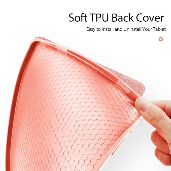 DUX DUCIS Tri-fold Stativ Samsung Galaxy Tab A9+ Pink