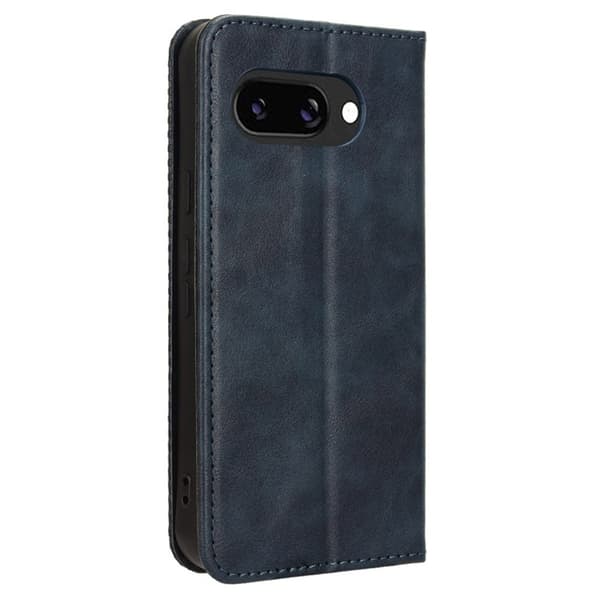 Til Google Pixel 9A Stand Phone Case Fuld Protection Pung Cover Blue