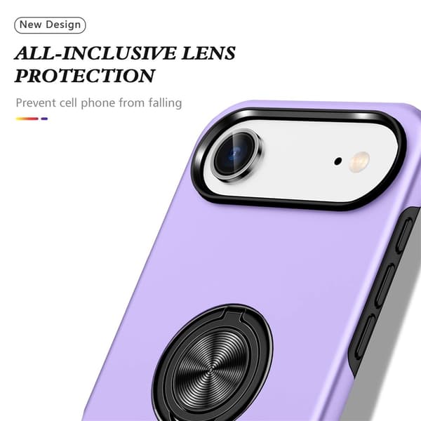 For iPhone Air Hybrid-deksel med Fingerring Purple