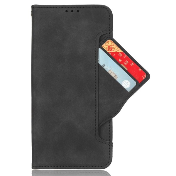 För Motorola Moto G13 / G23 Plånboksfodral korthållare  - Svart Svart