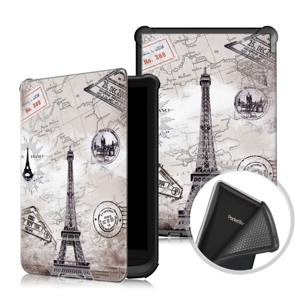 Case for PocketBook reading tablet - Many different models - The Eiffel Tower White