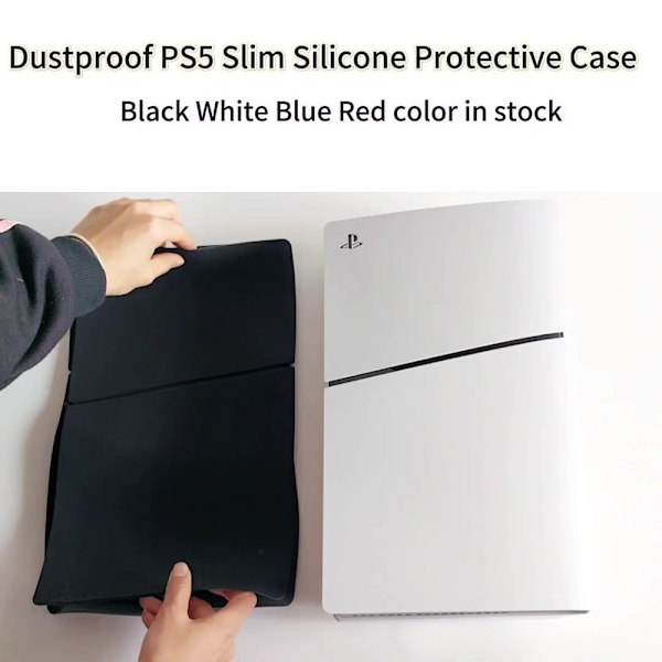 För Sony PS5 Slim Anti-Scratch konsoll Skydd Fodral Disc Edition Svart