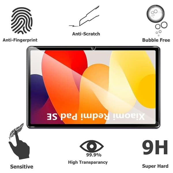 2 kpl Karkaistun lasin suoja Xiaomi Redmi Pad SE Transparent