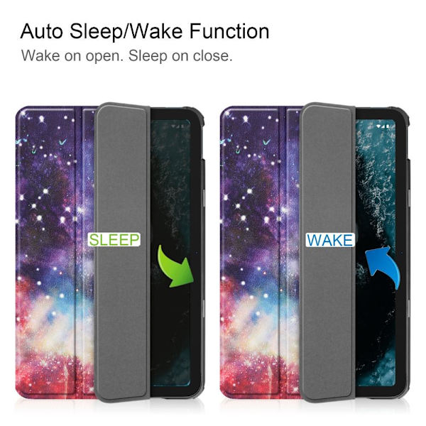 Tablettiteline Slim Fit - suojus Nokia T20:lle - Nebula Multicolor