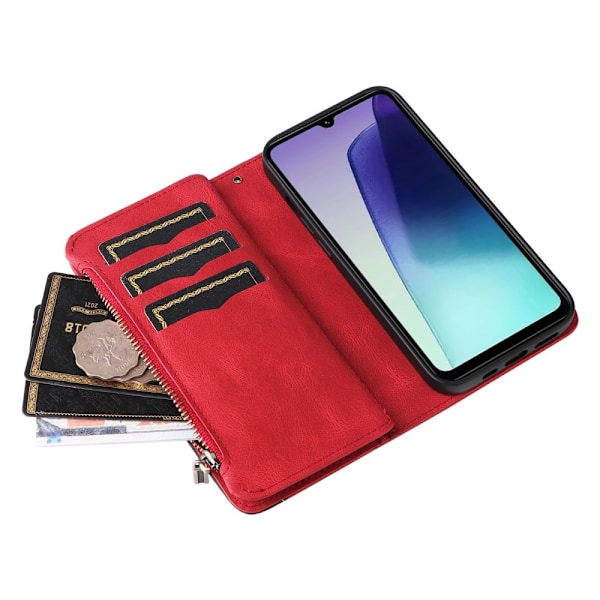 KT Wallet Case til Xiaomi Redmi 14C Red
