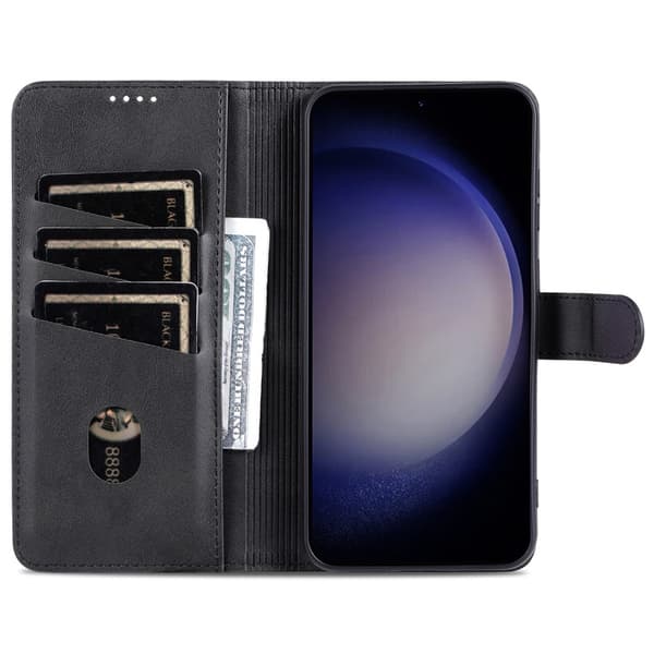 AZNS Til Samsung Galaxy S24 FE Etui Telefonpung - Sort Black