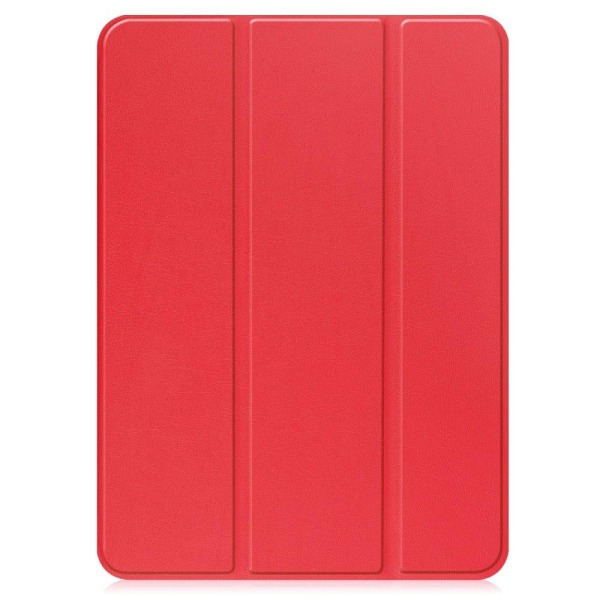 For OnePlus Pad Tri-fold Stativ Våkne / Sove Deksel Tablettveske - Rød Red