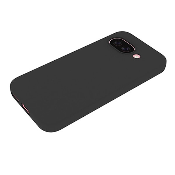 Deksel for Google Pixel 9a matt finish mykt TPU-mobildeksel Black