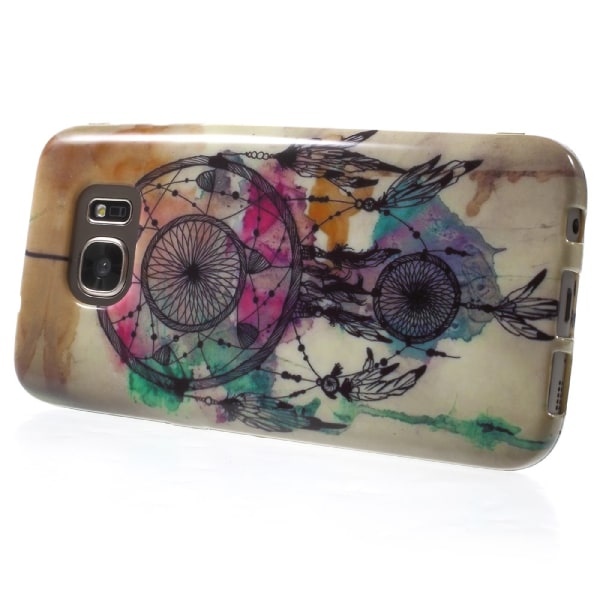 Samsung Galaxy S7 TPU cover - Watercolor Dreamcatcher Transparent