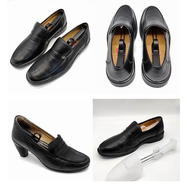 2stk justerbar plastsko Skoblok Shoe Extender størrelse - Kvinde Black