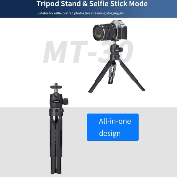 JMARY MT-30 Selfie Stick 5-sektions Justerbart Stativ för Kamera / Telefon / Projektor