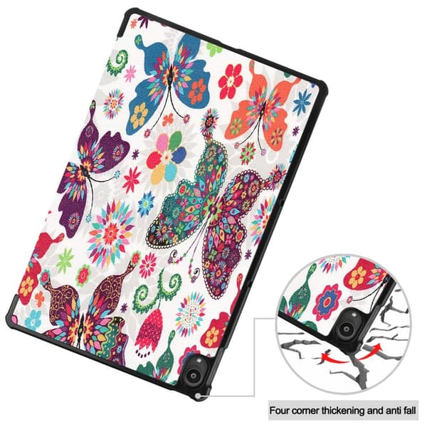 Trifoldbart cover til Lenovo Tab P11 TB - J606F/P11 Plus - Sommerfugl Multicolor