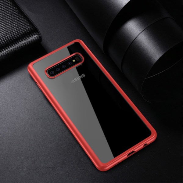 IPAKY Hybrid Case for Samsung Galaxy S10 Plus - Red Red