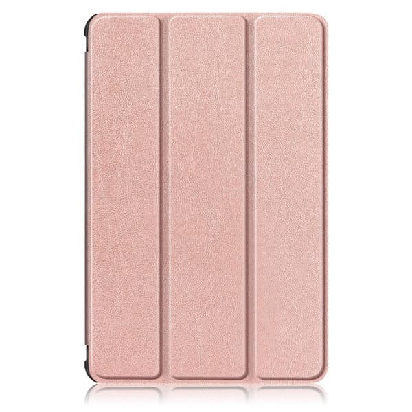 Tri-fold Smart Case med Stativ for Samsung Galaxy Tab S7 FE / Tab S7 Plus / Tab S8+ Pink gold