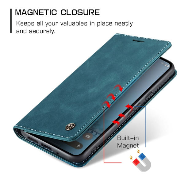 CASEME Til Google Pixel 9 Pro XL Etui Stativ Telefon Cover Blue