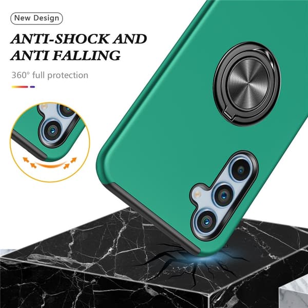 Mobildeksel med Ringholder for Samsung Galaxy A37 5G Green