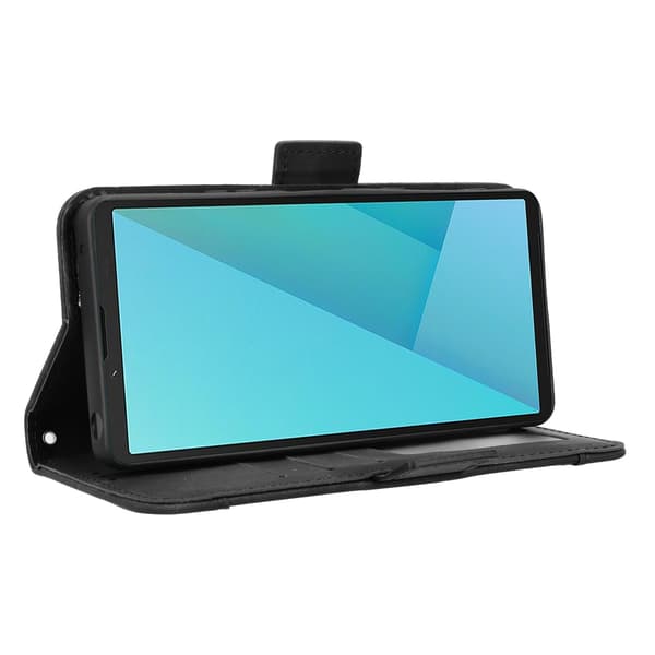 Wallet case Case Cover for Sony Xperia 10 VII Black