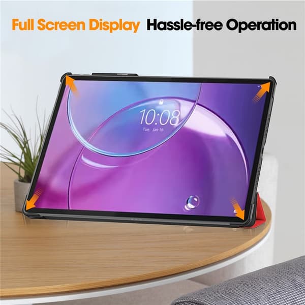Til Lenovo Idea Tab Pro Gen 2 13" Cover med Stander Stødbeskyttelse - Rød Red