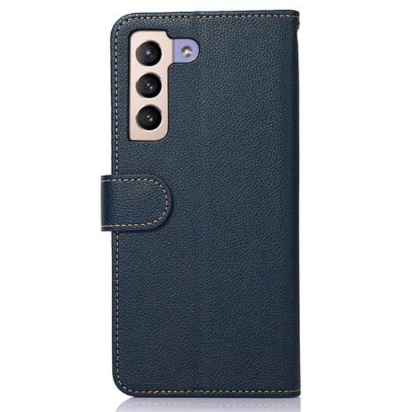 Samsung Galaxy S23+ (Plus) KHAZNEH Plånboksfodral - Blå/Brun Blå