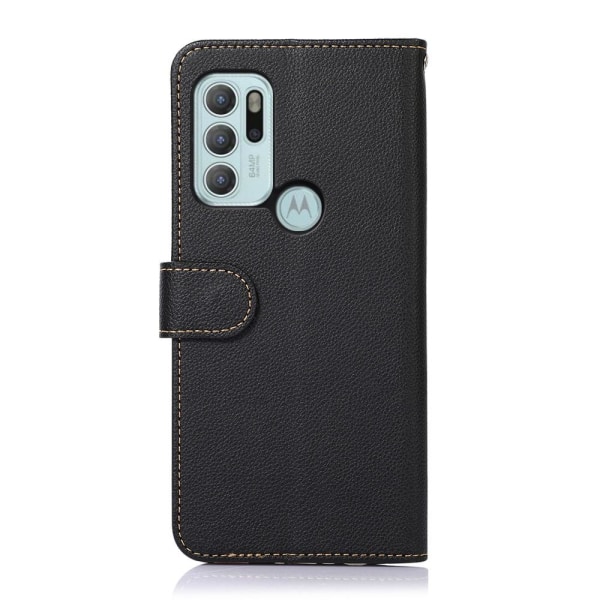 KHAZNEH Telefoncover til Motorola Moto G60s - Sort/Rød Black