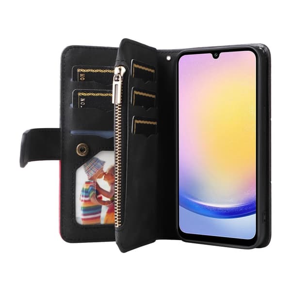 KT multifunktions - serie - 5 til Samsung Galaxy A25 telefonetui Black