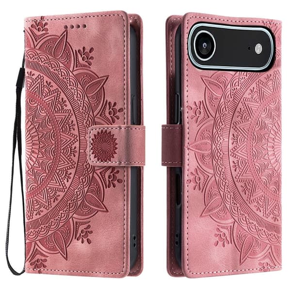 Til iPhone Air Stand Cover Totem Tegnebogsetui Pink