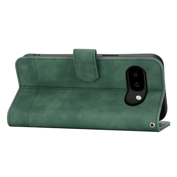 DIERFENG Til Google Pixel 10a Pungcover med Stander og Håndledsrem Green