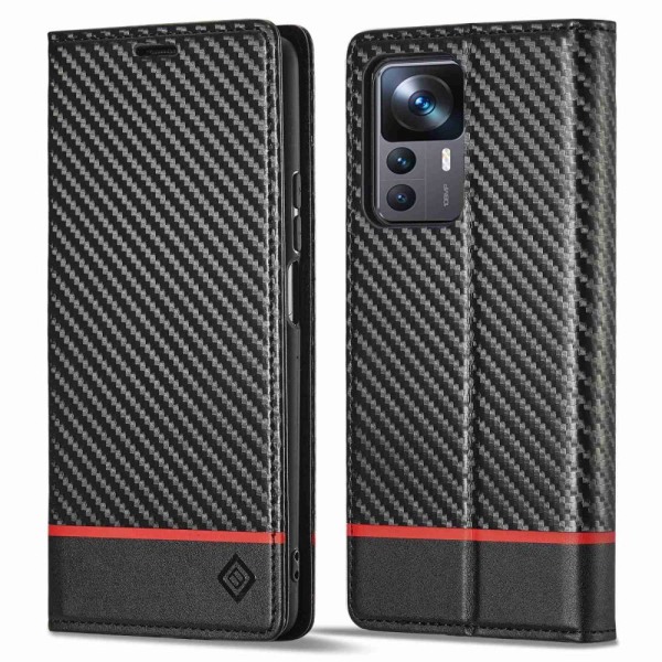 LC.IMEEKE lompakkokotelo Xiaomi 12T/12T Pro - musta Black