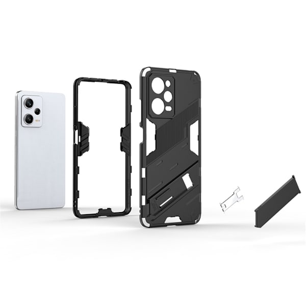För Xiaomi Redmi Note 12 Pro 5G Skal Fodral Hård+Mjuk TPU Ställ Transparent