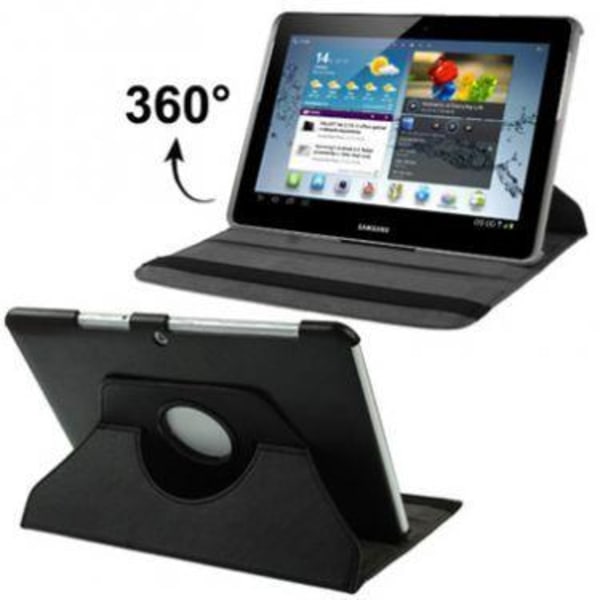 360 Rotation fodral Samsung Tab 3 10.1" - Svart Svart