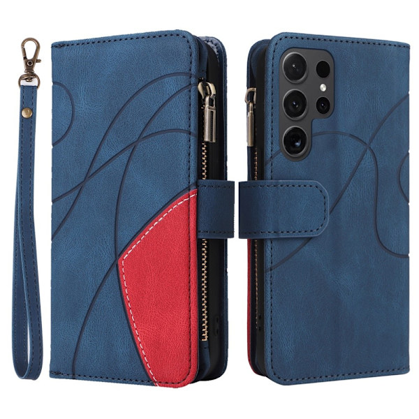 KT multifunktions-serie-5 til Samsung Galaxy S24 Ultra telefonetui Blue