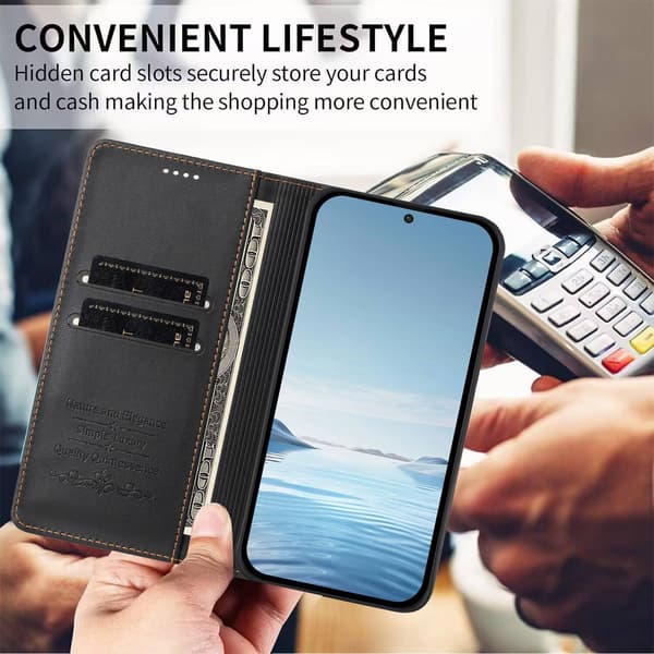 Til Samsung Galaxy S26 Magnetisk Mobilpung Cover Black