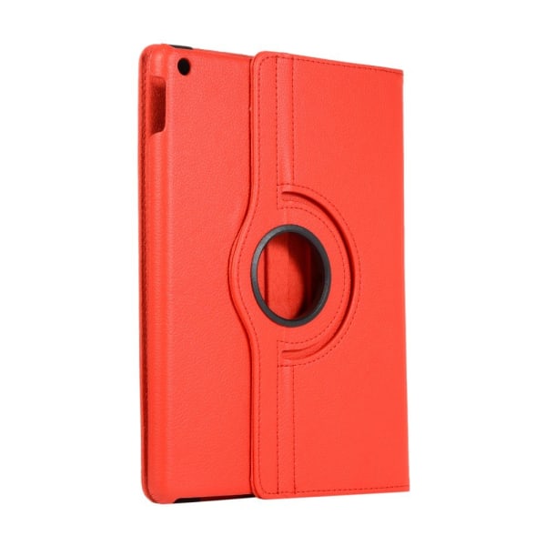 Apple iPad 10.2 2021/2020/2019 Litchi Texture Stand-etui - Rød Red