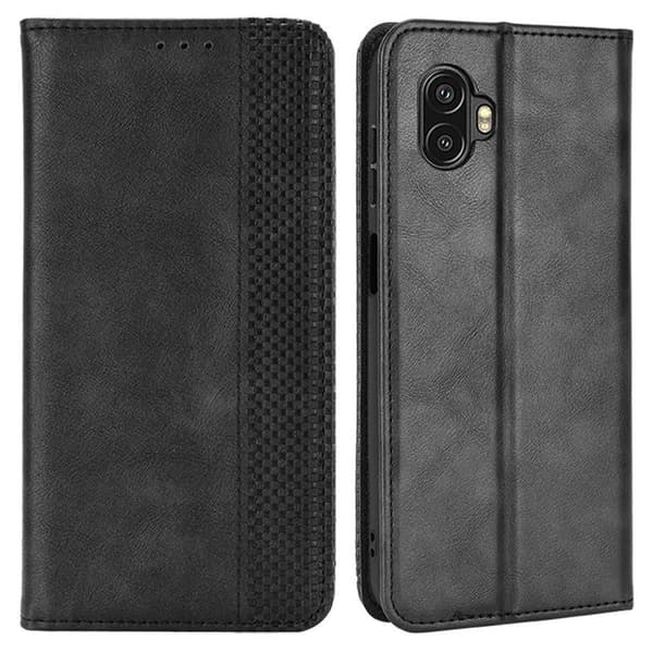 Wallet Stand Flip - telefonetui til Samsung Galaxy Xcover 6 Pro 5G - Sort Black