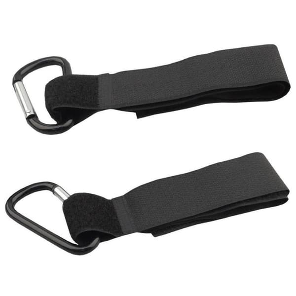 2 PCS Fast Velcro+klapvognkrog i aluminiumslegering til barnevogn Black