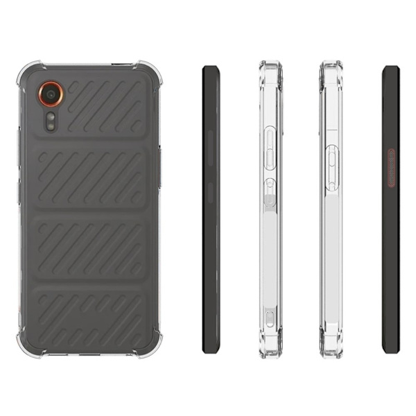 Samsung Galaxy Xcover 7 -kuoren TPU-suojus takana Transparent