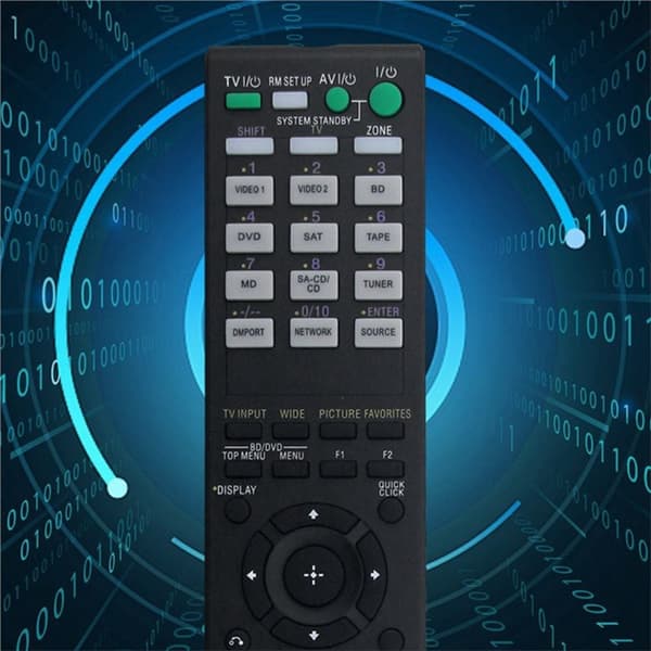 Fjernkontroll erstatning for RM-AAP026 for Sony DVD-forsterker Black