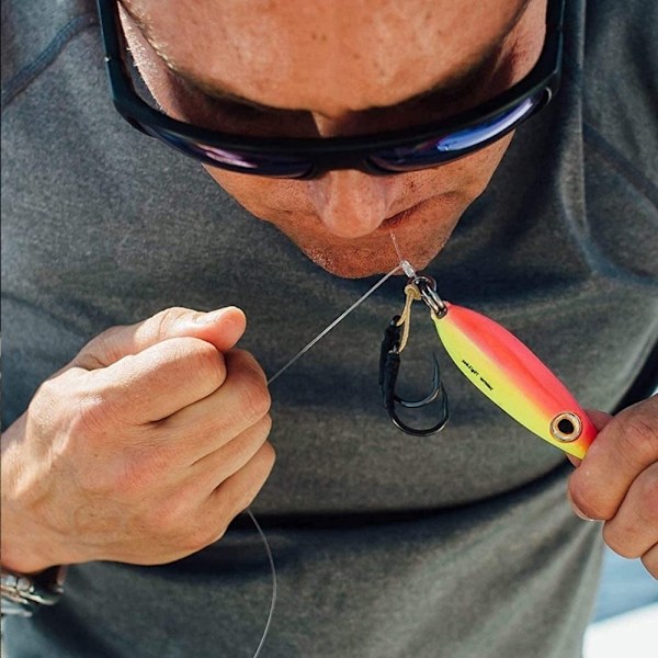 100m Nylon fiskeline Rivesikker ferskvand Havvands fiskeline - størrelse 1.0 Transparent