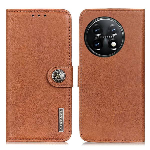 KHAZNEH OnePlus 11 5G Plånboksfodral - Brun Brun